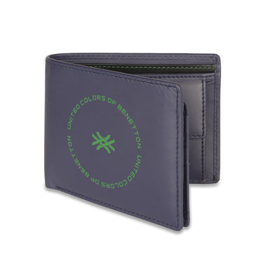 Ucb Cormack Men's Leather Multi Card Coin Wallet Navy
