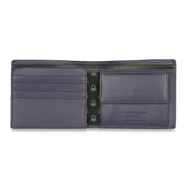 Ucb Cormack Men's Leather Multi Card Coin Wallet Navy