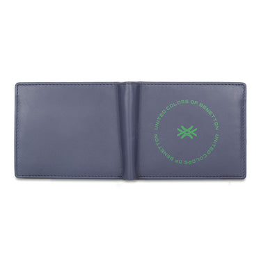 Ucb Cormack Men's Leather Multi Card Coin Wallet Navy