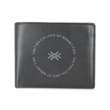 UCB Cormack Men's Leather Global Coin Wallet black