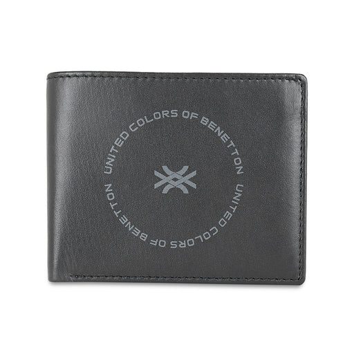 UCB Cormack Men's Leather Global Coin Wallet black