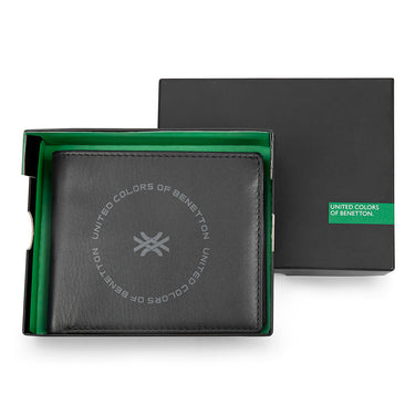 UCB Cormack Men's Leather Global Coin Wallet black