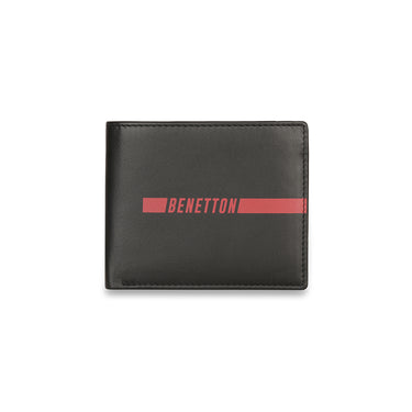 UCB Cloyd Men's Leather Global Coin Wallet Black