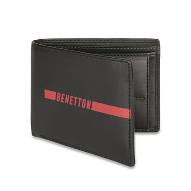 UCB Cloyd Men's Leather Global Coin Wallet Black