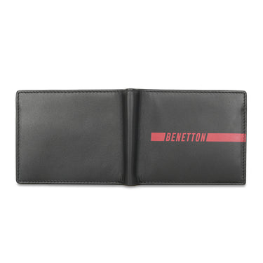 UCB Cloyd Men's Leather Global Coin Wallet Black