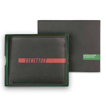 UCB Cloyd Men's Leather Global Coin Wallet Black