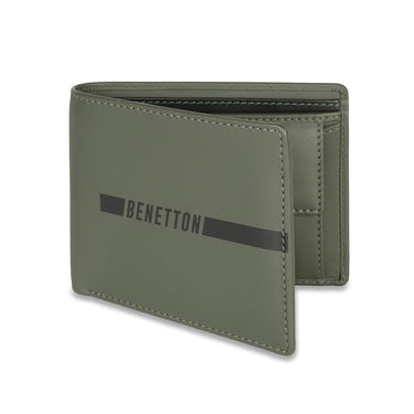 UCB Cloyd Men's Leather Global Coin Wallet Olive