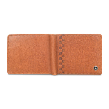 UCB Camrin Men's Leather Global Coin Wallet tan
