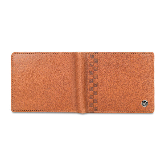 UCB Camrin Men's Leather Global Coin Wallet tan