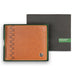 UCB Camrin Men's Leather Global Coin Wallet tan