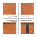 UCB Camrin Men's Leather Global Coin Wallet tan