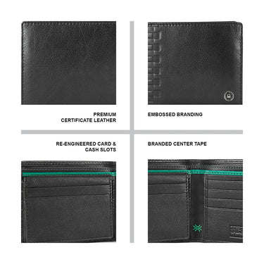 United Colors of Benetton Camrin Men's Leather Passcase Wallet