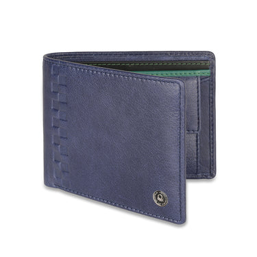 UCB Camrin Men's Leather Global Coin Wallet Navy