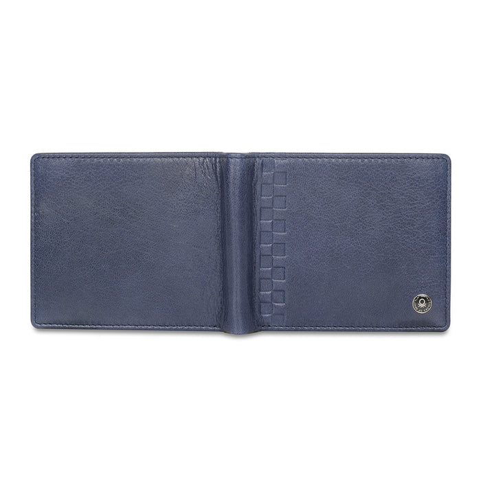UCB Camrin Men's Leather Global Coin Wallet Navy