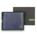 UCB Camrin Men's Leather Global Coin Wallet Navy