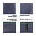 UCB Camrin Men's Leather Global Coin Wallet Navy