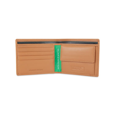 UCB Justino Men's Leather Global Coin Wallet Tan