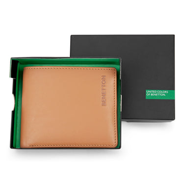 UCB Justino Men's Leather Global Coin Wallet Tan