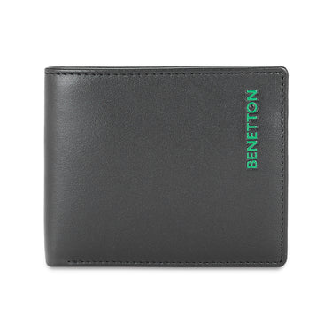 UCB Justino Men's Leather Global Coin Wallet Black