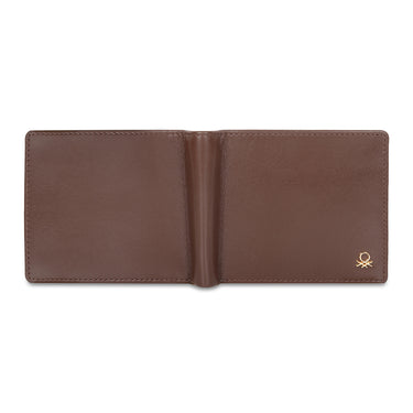 UCB Brenon Men's Leather Global Coin Wallet Brown