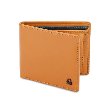 UCB Brenon Men's Leather Global Coin Wallet Tan