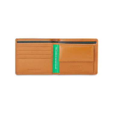 UCB Brenon Men's Leather Global Coin Wallet Tan