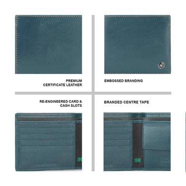 UCB Bron Men's Leather Global Coin Wallet