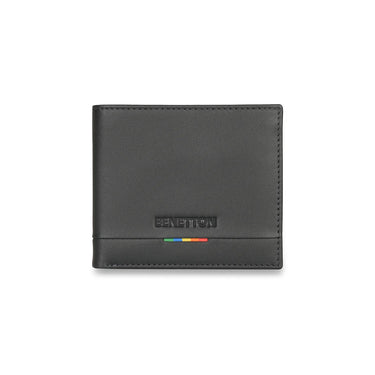 United Colors of Benetton Castriel Men's Global Coin Leather Wallet-Navy
