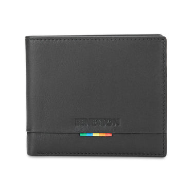 United Colors of Benetton Castriel Men's Slimfold Wallet-Black