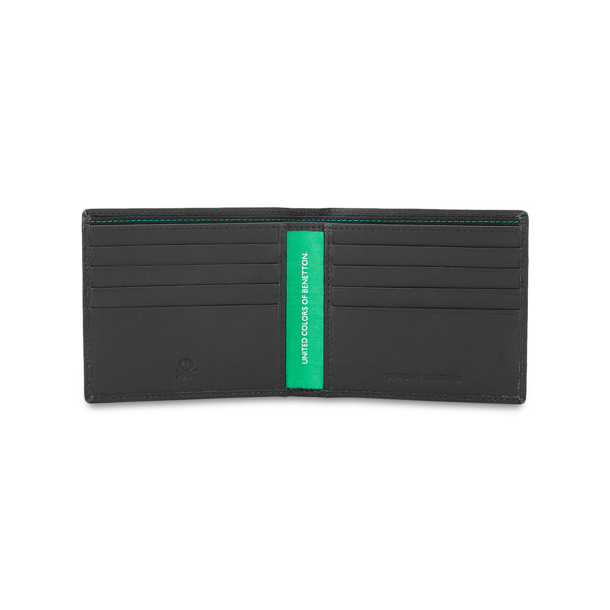 United Colors of Benetton Castriel Men’s Slimfold Wallet-Black