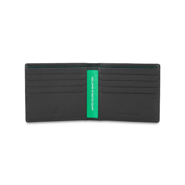 United Colors of Benetton Castriel Men’s Slimfold Wallet-Black