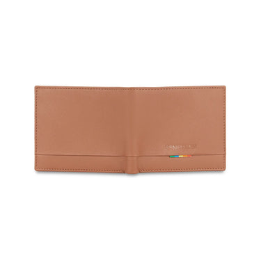 United Colors of Benetton Castriel Men’s Global Coin Leather Wallet-Brown