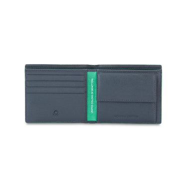 United Colors of Benetton Caspian Men’s Global Coin Leather Wallet-Navy