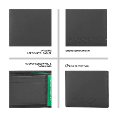 United Colors of Benetton Bradley Men's Leather Passcase Wallet