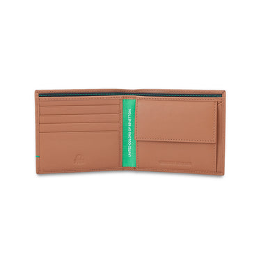 UCB Bradley Men's Leather Global Coin Wallet tan