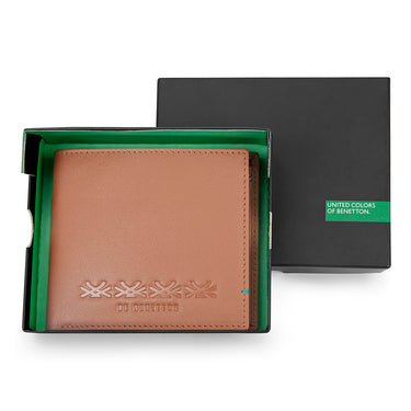 UCB Bradley Men's Leather Global Coin Wallet tan