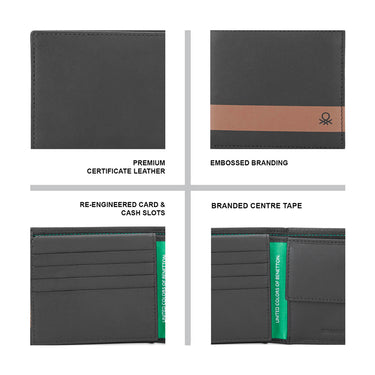 UCB Kade Men's Leather Multi Card Coin Wallet