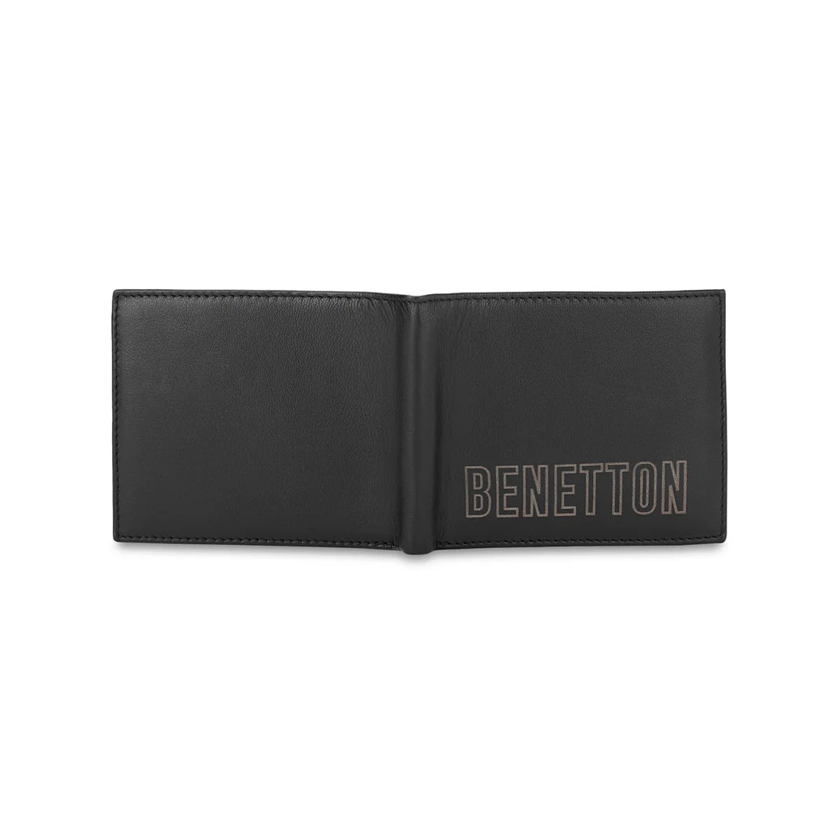 UCB Selik Men's Leather Passcase Wallet Black