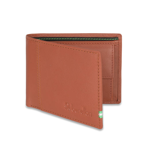 UCB Mace Men's Leather Global Coin Wallet Tan
