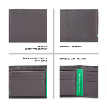 UCB Mace Men's Leather Passcase Wallet