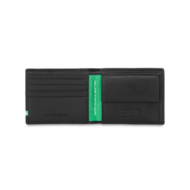 UCB Mace Men's Leather Global Coin Wallet Tan Black