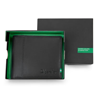 UCB Mace Men's Leather Global Coin Wallet Tan Black