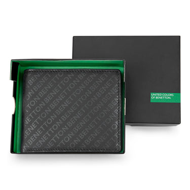 UCB Nolen Men's Leather Global Coin Wallet Black