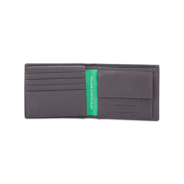 Ucb Eagen Men's Leather Multi Card Coin Wallet Brown