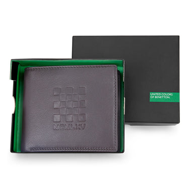 Ucb Eagen Men's Leather Multi Card Coin Wallet Brown