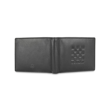 UCB Eagen Men's Leather Global Coin Wallet Black