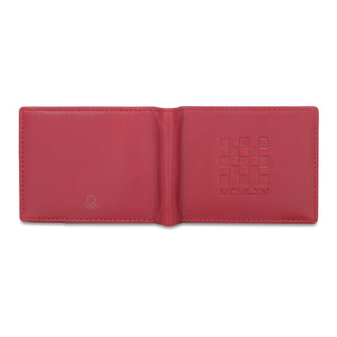 UCB Eagen Men's Leather Global Coin Wallet Wine