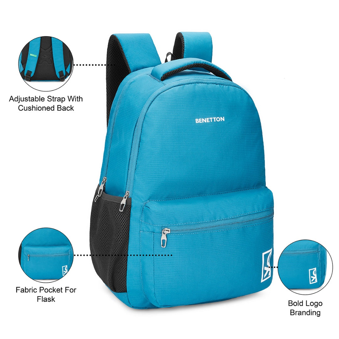 UCB Reuben Non Laptop Backpack Teal Blue
