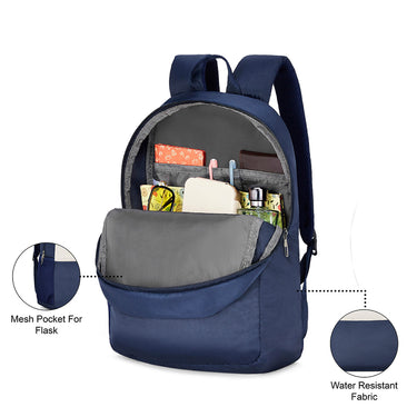 United Colors of Benetton Hemlock Non Laptop Backpack-Navy