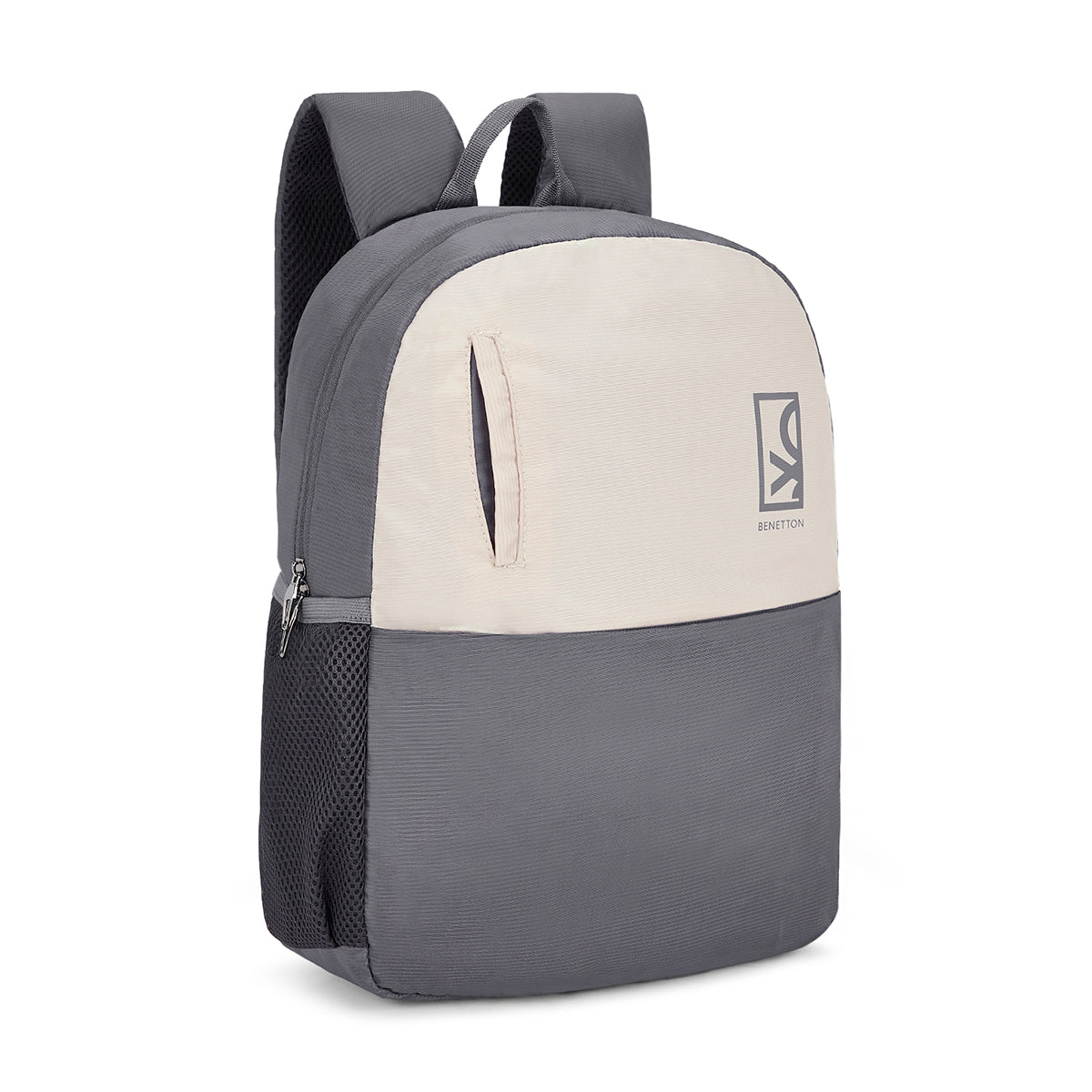 United Colors of Benetton Hemlock Non Laptop Backpack-Grey